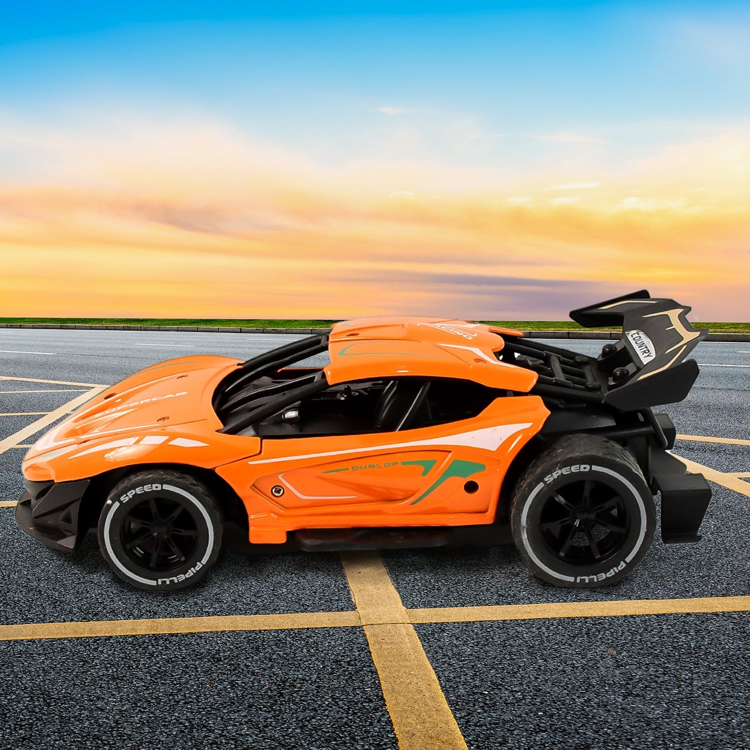 Electroplay Metal Body High-Speed RC Supercar with Remote Control Racing Car Electroplay Metal Body High-Speed RC Supercar with Remote Control Racing Car